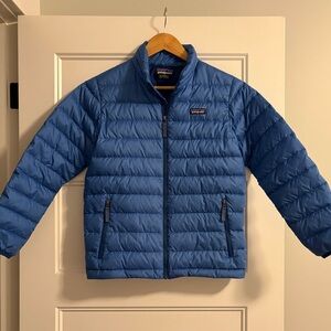 Patagonia Kids Blue Down Sweater Jacket